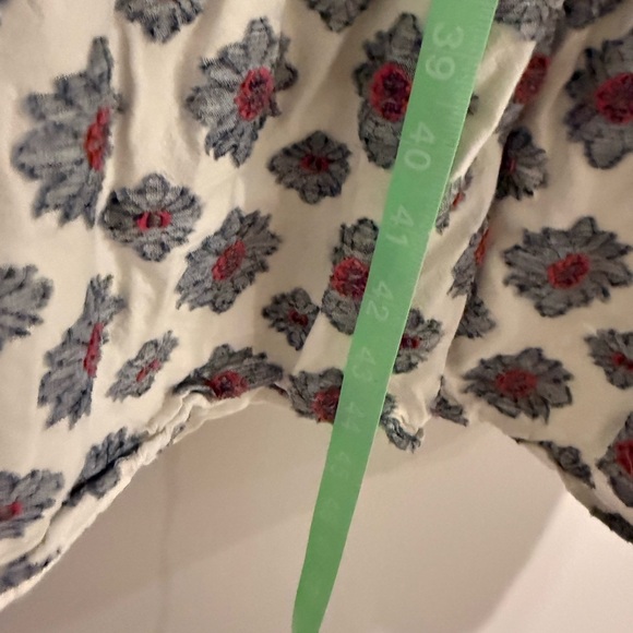 Loft Side Tie Medallion Block Print midi Dress size 4 - Picture 11 of 11